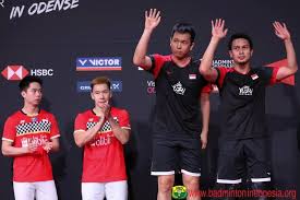 Sebenarnya, mereka juga sangat diunggulkan di ajang. Podium Kevin Sanjaya Sukamuljo Marcus Fernaldi Gideon Facebook