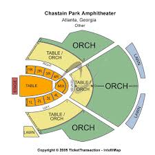 Credible Chastain Park Amphitheatre Seating Chart With Seat