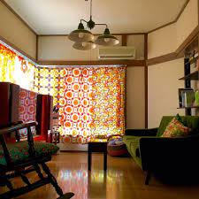 リビング 賃貸 昭和の家 ヴィンテージファブリック カーテン などのインテリア実例 2016 08 11 11 38 53 roomclip ルームクリップ インテリア インテリア 家具 家