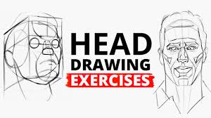 This beginners' step by step tutorial is for a basic male face. Head Drawing Exercises By Angel Ganev Youtube