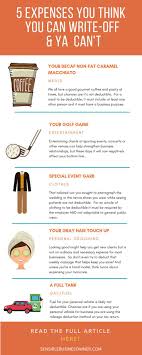 5 Expenses You Think You Can Write Off And Ya Can T Small Business Deductions Business Expense Home Based Business