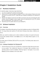 Windows driver installer setup program (for pl2303 hxd, sa, ta, tb, ra gc, gs, gt, gl, ge , gd, gr versions)installer version & build date: Wn951n Wireless N Pci Adapter User Manual Tp Link Technologies