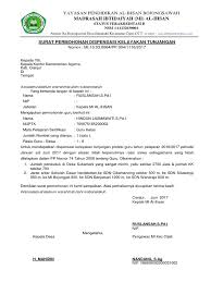 Majlis agama islam wilayah persekutuan, aras g,1,7,8,9,10,11,19,20,22, bangunan perkim no. Contoh Surat Dispensasi Sekolah