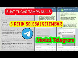 Cara Menulis Otomatis Menggunakan Bot Telegram Untuk Sekolah Daring Youtube
