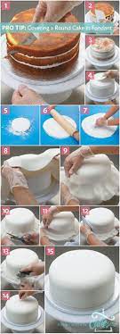 Die creme wurde wieder grob glatt gestrichen sodass eine weiße hochzeitstorte ohne fondant entsteht. Pro Tip How To Cover A Round Cake With Fondant Cakedecorating Kuchen Ohne Backen Kuchen Und Torten Tortendeko