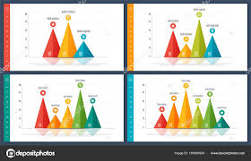 Infographic Bar Chart Templates With 3 4 5 6 Options Stock