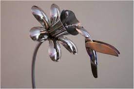 Silverware Art Cutlery Art Silverware Art Scrap Metal Art
