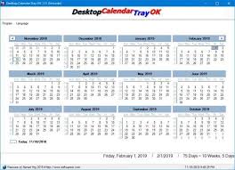 Desktop Calendar Tray Ok Is A Basic Calendar App For Windows Calendar App Desktop Calendar Calendar