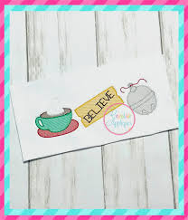 Sketch Hot Chocolate Ticket Bell Embroidery Creative Appliques More step by step doodles: sketch hot chocolate ticket bell embroidery