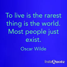 Living Vs Existing Quotes. QuotesGram via Relatably.com