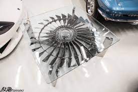 Once flying at 40,000 feet this jet engine and cowling from the amazing boeing 737 has been reproduced into a stunning coffee table. Boeing 737 Jet Engine Coffee Table Pratt Whitney Jt8d Etsy