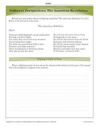 Different Perspectives The American Revolution 9th 10th Grade Passages American Revolution High School Reading Comprehension Reading Comprehension Activities