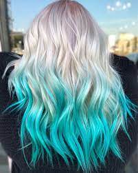 32 Cute Dyed Haircuts To Try Right Now Blue Ombre Hair Hair Styles Cool Hair Color