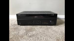 How To Factory Reset Yamaha Rx V367 5 1 Hdmi Home Theater Surround Receiver Youtube