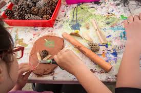 Preschool art ideas and activities related to a preschool camping theme or lesson, get the children to collect outdoor things like pine needles, small twigs, dried grass, leaves and small pebbles etc. 20 Back To Basics Camping Crafts Your Kids Will Love