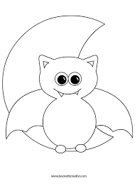 Luna Con Pipistrello Da Colorare Tuttodisegni Com Disegni Di Halloween Attivita Di Halloween Artigianato Di Halloween