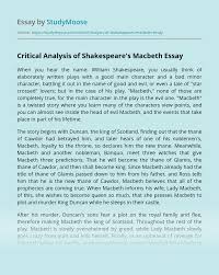 Her very guise, exactly her habit. Critical Analysis Of Shakespeare S Macbeth Free Essay Example