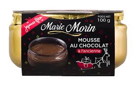Mousse Au Chocolat A L Ancienne De Noel Edition Limitee Dans Un Pot En Verre Dore Pour Decorer Les Tables De Fetes Mousse Au Chocolat Chocolat Pot En Verre