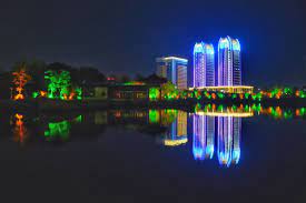 新城水系夜色 风姿摄影桂林人论坛 skyline guilin new york skyline