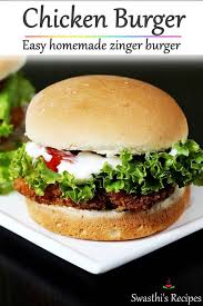 Chicken burgers from delish.com have a slight kick from smoked paprika and green onions, and pair beautifully with your choice of toppings. Chicken Burger Recipe Zinger Burger Recipe Kfc Style Chicken Burger