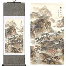 Discover fabulous wall art, stylish mirrors, fun signs and plaques.and that's just for starters! Tang Dynasty Tm Silk Chinese Painting Landscape Home Decorate Calligraphy Scroll Hanging Art Gift H55 X W18 55019 Amazon In Home Kitchen