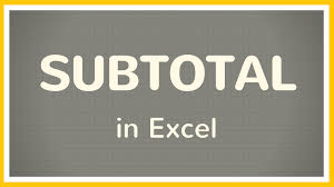 Excel Tutorial How To Use Subtotal In Excel In This Video We Ll Use The Subtotal Button Located In Excel Tutorials Microsoft Excel Tutorial Microsoft Excel