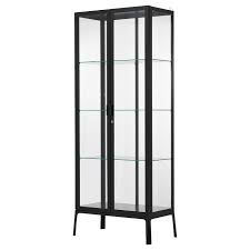 Milsbo Glass Door Cabinet Anthracite 28 3 4x68 7 8 In 2020 Glass Cabinet Doors Glass Cabinets Display Glass Door