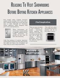 Washers, dryers, and dishwashers in september and october, refrigerators in may, and ranges/ovens in january. Reasons To Visit Showrooms Before Buying Kitchen Appliances By Kitchensdistributing Issuu