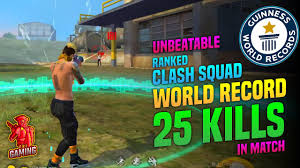 Free fire new update in advance server. 25 Kills World Record In Freefire Ranked Clash Squad Pri Gaming Youtube