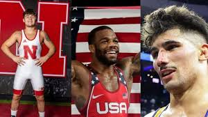 AJ Ferrari and Jordan Burrroughs react as Bo Bassett announces another  college visit after decommitment from Iowa Hawkeyes