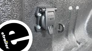 Genuine gm trailer wiring harness. Etrailer Curt 7 Way Rv Style Trailer Connector Installation 2018 Chevrolet Silverado 3500 Youtube