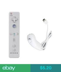 Controllers Attachments Remote Nunchuck Controller Set For Nintendo Wii Game Case Skin White Os Ebay Electronics Nintendo Wii Wii Games Nunchucks