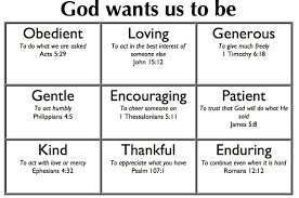 Godly Character Chart Raising Godly Children Bible For