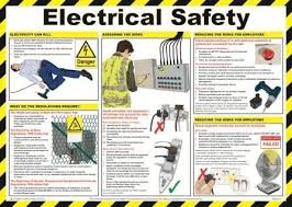 Electrical panel with label and danger signal identifying the risk of electric shock or yellow and black electrical shunt electrical panel with label and danger. Electrical Safety Posters Health And Safety Posters