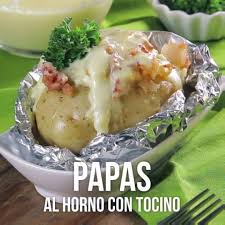 Papas Al Horno Con Tocino Video Receta Video En 2020 Recetas Comida Rapida Recetas Faciles De Comida Kiwilimon Recetas Comida