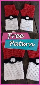 Pokeball Fingerless Gloves Crochet Free Pattern Pokemon Croc Crochet Fingerless Gloves Free Pattern Fingerless Gloves Crochet Free Crochet Gloves Free Pattern