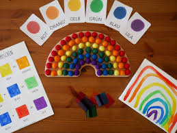 Welche farben hat der regenbogen? Mit Farben Experimentieren Lernmaterial Raising Little Earthlings