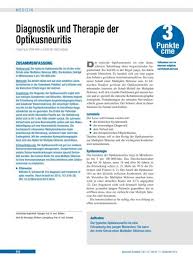 Diagnostik Und Therapie Der Optikusneuritis