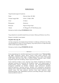 Maybe you would like to learn more about one of these? Pdf Contoh Surat Kuasa Dalam Perkara Pidana Mujahid Alfarouqi S H Academia Edu