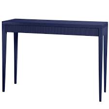 Grooved Panel Chatham Lacquer Console Table Navy Blue 19 Colors Available Contemporary Console Table Blue Console Table Contemporary Console