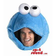 Disfraz de monstruo de las galletas. Disfraz Para Adultos Monstruo De Las Galletas Azul De Felpa Spotsound Mascotas En Canada Estados Unidos Mascota Latinoamer Tamano L 175 180 Cm