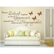 Zukunft Gegenwart Wandtattoo Zitat Sprüche Sticker Wohnzimmer