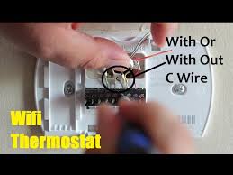 This article series explains the basics of wiring connections at the thermostat for heating, heat pump we provide honeywell, white rodgers & other thermostat wiring diagrams and explanation showing how to wire a room thermostat, including just. How To Install A Wifi Thermostat With Out And With C Wire Youtube