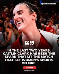 Forbes acknowledged Caitlin Clark's impact and importance in women's sports  💛 #WNBA #CaitlinClark #IndianaFever #Forbes