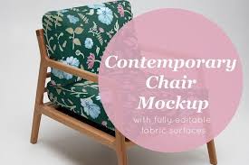 Magazine Quality Chair Mockup Surface Art Mockup Chair