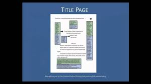 The equivalent resource for the older apa 6 style can be found here. Purdue Owl Apa Formatting The Basics Youtube