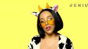 The famous dojo cat moo! Cow Headband Worn By Doja Cat In Doja Cat Mooo Official Lyrics Meaning Verified Spotern