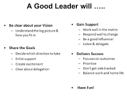A great leader posses a clear vision, is courageous, has integrity, honesty, humility and clear focus. A Good Leader Will Effective Leadership Skills Effective Leadership Leadership Skills