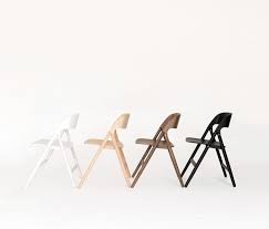 Narin Chair Changes The Perception Of Folding Chairs More With Less Wooden Folding Chairs Folding Chair Chair Design Wooden