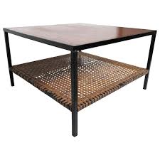 Winsome wood concord round coffee table. Vintage Industrial Square Coffee Table For Sale At 1stdibs